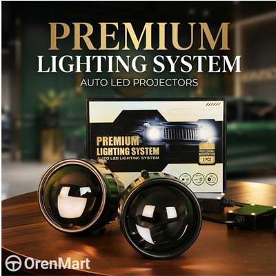 Premium Auto LED Fog Light Set – F70B+ 3” Twin Light, High & Low Beam, 30,000–40,000 Lumens