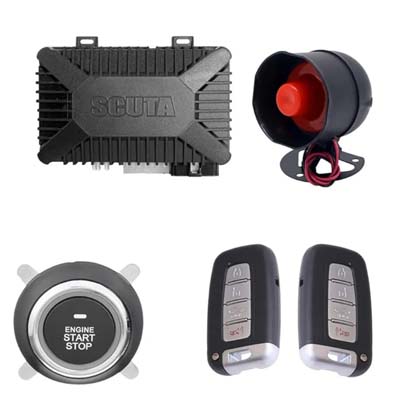 Car Alarm System with Remote Lock/Unlock & Anti-Theft Security