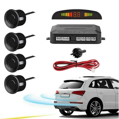 Car Parking Sensor System with 4-6 Sensors, LCD Display, and Buzzer Alarm