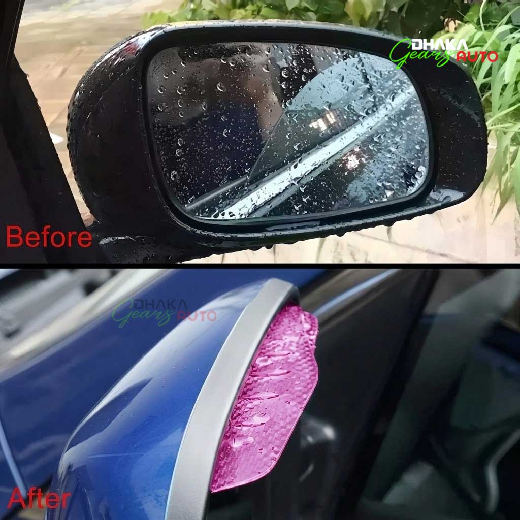 High-Quality Car Mirror Rain Shield Blades–Crystal Clear Side Mirror Visibility