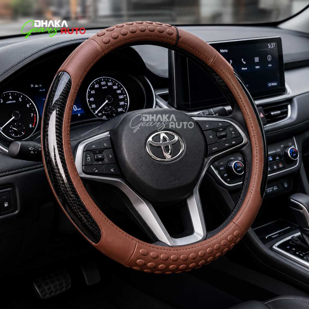 Car Bubble Shape Design Wheel Steering Cover - Premium Design with Comfortable Grip S32