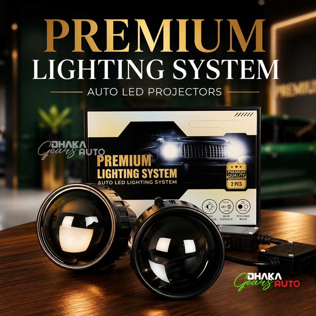 Premium Auto LED Fog Light Set – F70B+ 3” Twin Light, High & Low Beam, 30,000–40,000 Lumens